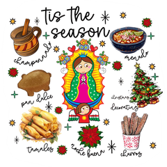 Tis the Season Latina Christmas - Christmas Ready to Press DTF Transfer
