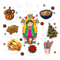 Tis the Season Latina Christmas - Christmas Ready to Press DTF Transfer