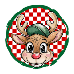 Retro Reindeer - Christmas Ready to Press DTF Transfer