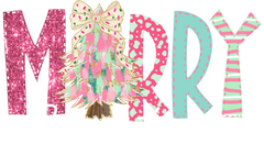 Merry Christmas - Christmas Ready to Press DTF Transfer