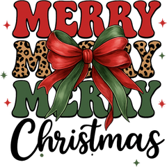 Merry Christmas - Christmas Ready to Press DTF Transfer