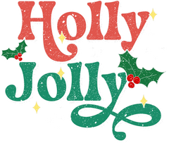 Holly Jolly - Christmas Ready to Press DTF Transfer