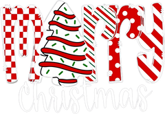 Merry Christmas - Christmas Ready to Press DTF Transfer