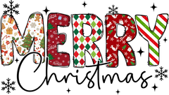 Merry Christmas - Christmas Ready to Press DTF Transfer