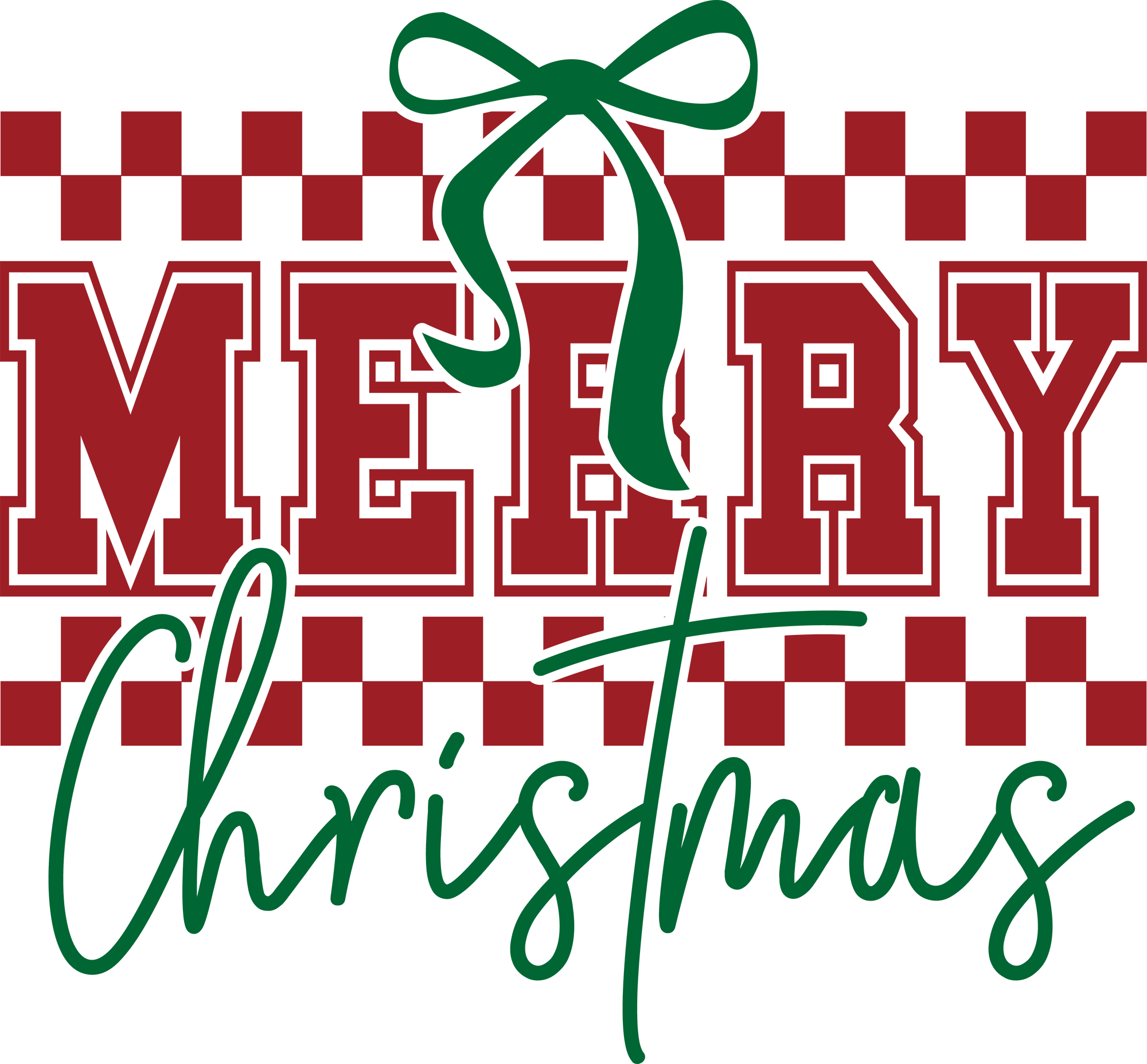 Merry Christmas - Christmas Ready to Press DTF Transfer