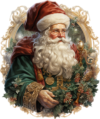 Christmas Santa - Christmas Ready to Press DTF Transfer
