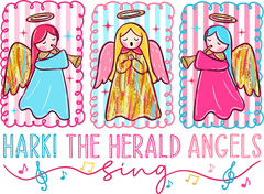 Hark The Herald Angels - Christmas Ready to Press DTF Transfer