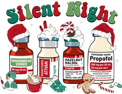 Christmas Silent Night - Christmas Ready to Press DTF Transfer