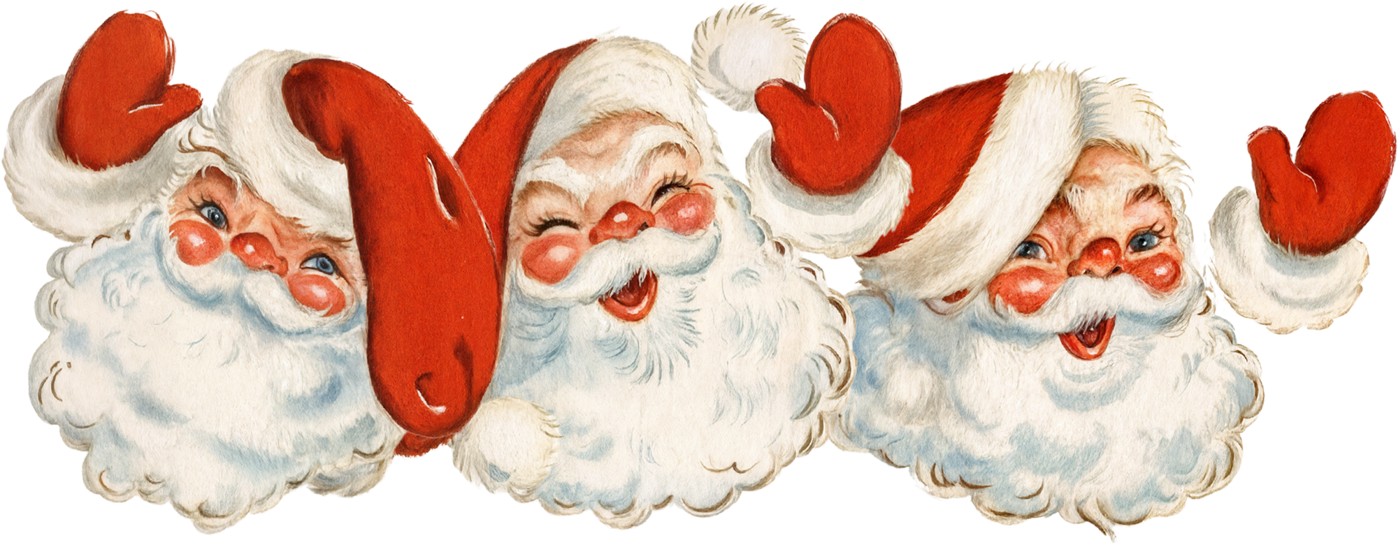 Christmas Santa - Christmas Ready to Press DTF Transfer