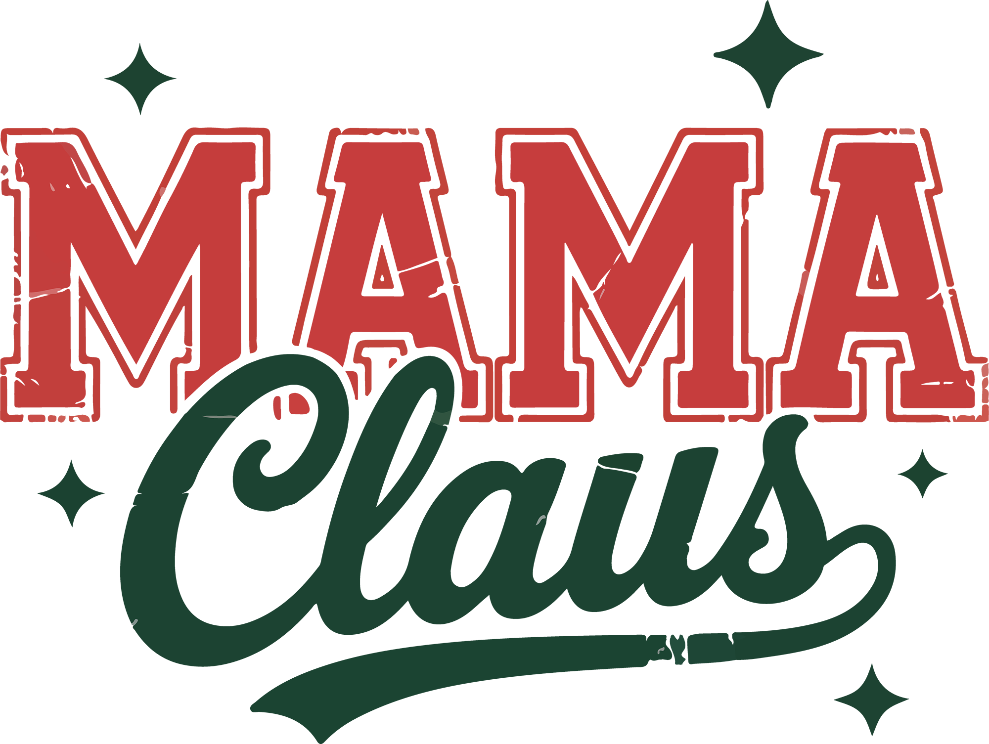 Mama Claus - Christmas Ready to Press DTF Transfer