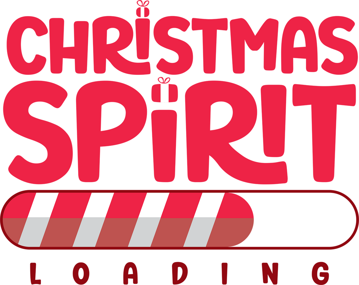 Christmas Spirit Loading - Christmas Ready to Press DTF Transfer