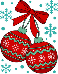 Christmas Bow - Christmas Ready to Press DTF Transfer