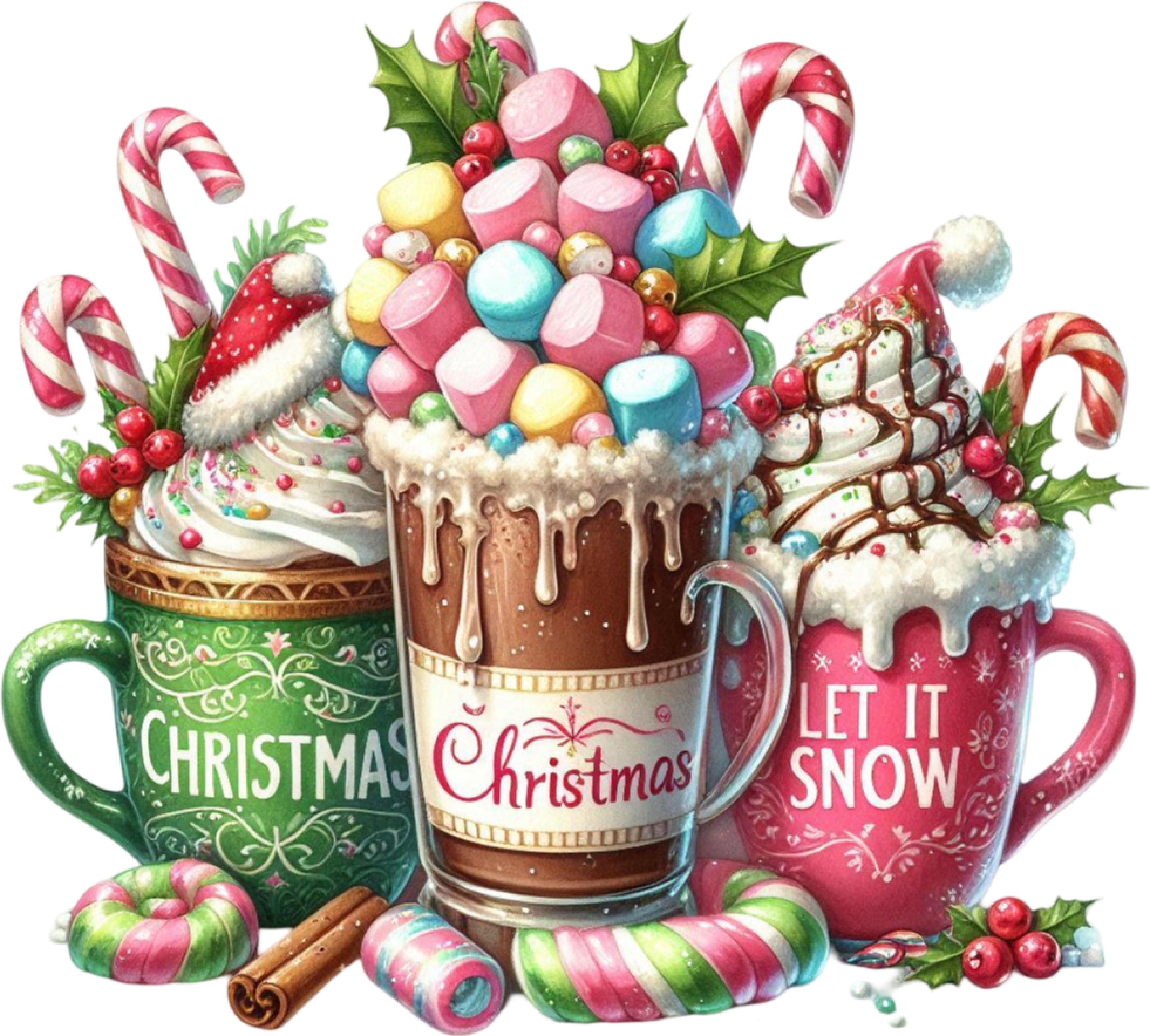 Christmas Coffee - Christmas Ready to Press DTF Transfer