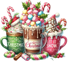 Christmas Coffee - Christmas Ready to Press DTF Transfer