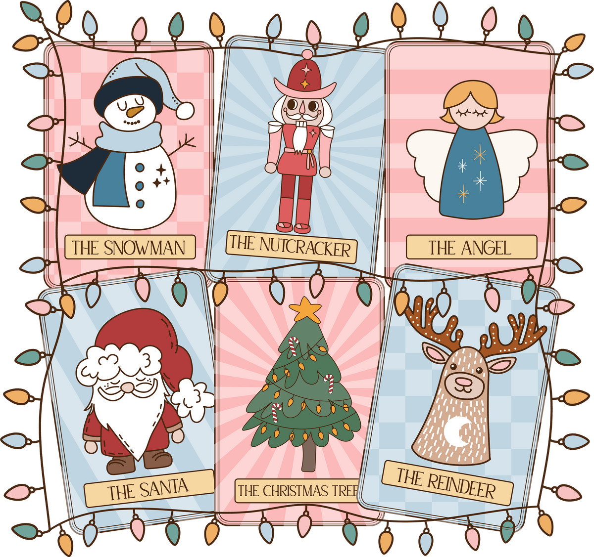 Cute Christmas Characters - Christmas Ready to Press DTF Transfer
