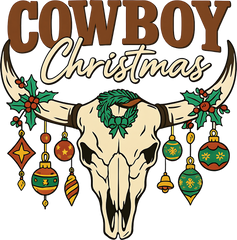 Cowboy Christmas - Christmas Ready to Press DTF Transfer