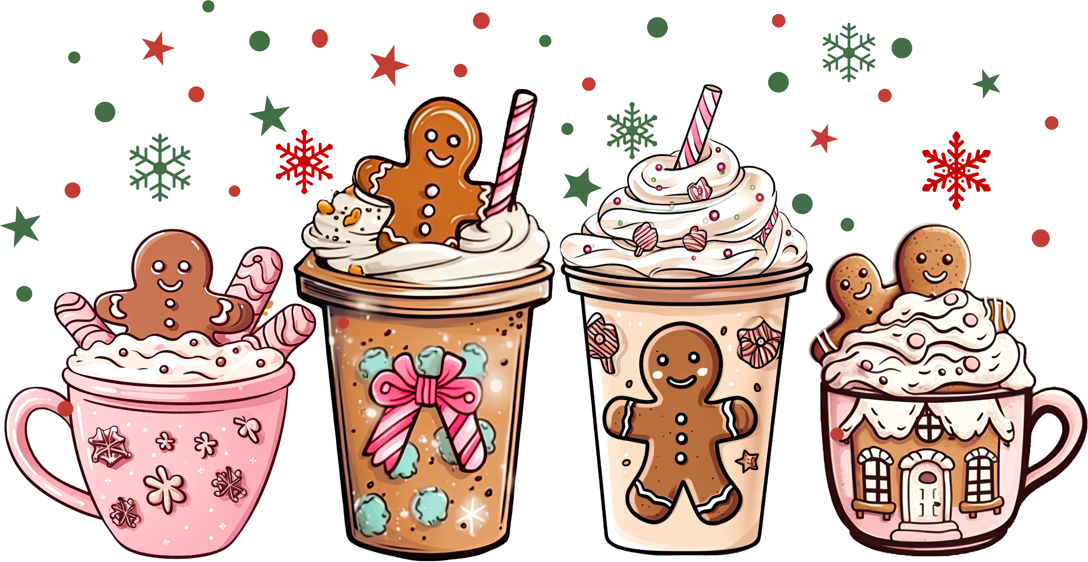 Christmas Coffee - Christmas Ready to Press DTF Transfer