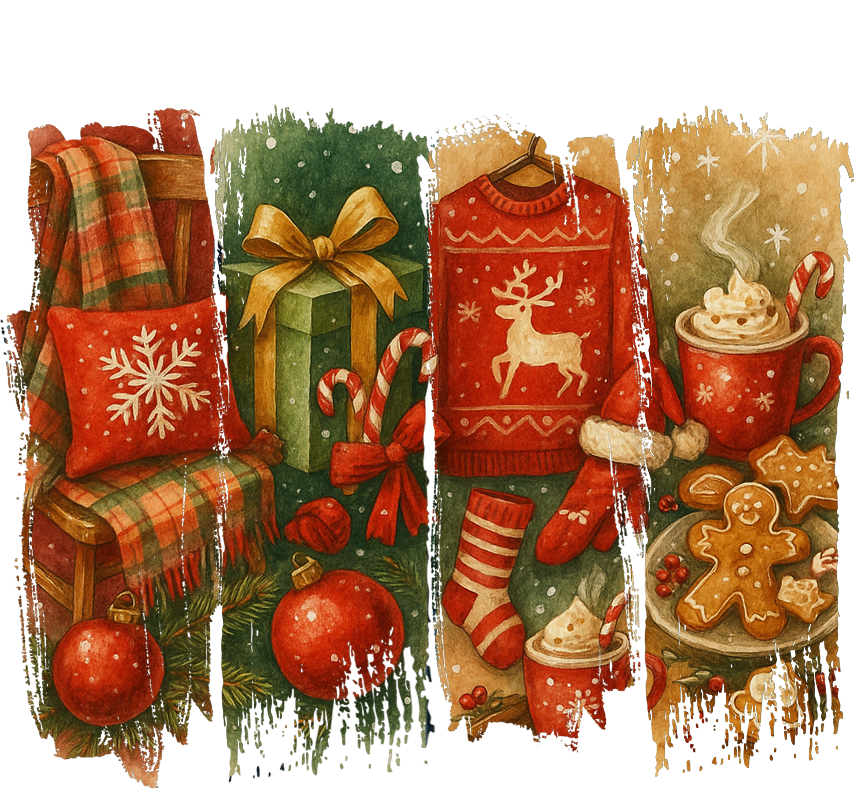 Vintage Merry Christmas - Christmas Ready to Press DTF Transfer