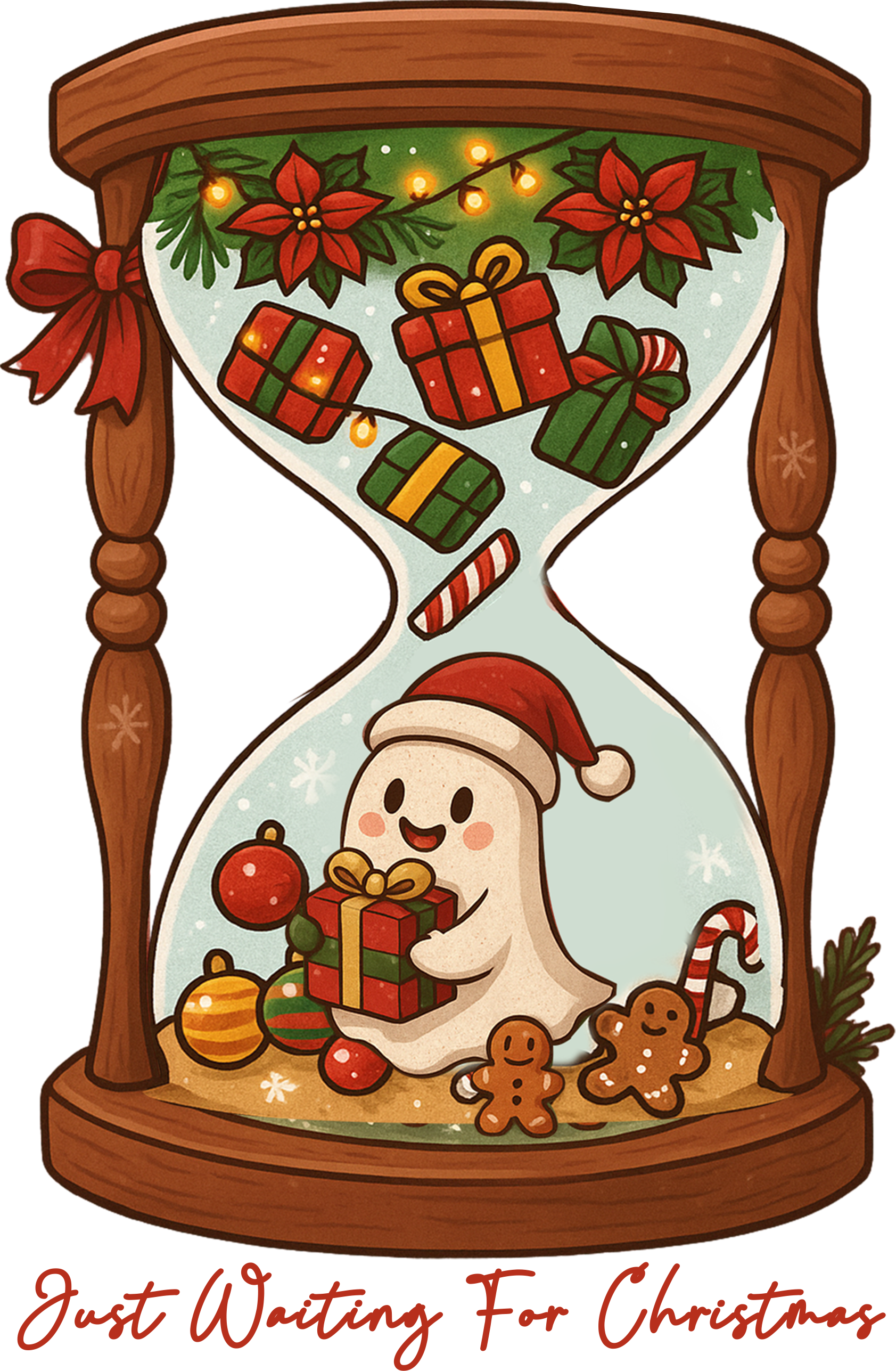 Just Waiting For Christmas - Christmas Ready to Press DTF Transfer