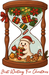 Just Waiting For Christmas - Christmas Ready to Press DTF Transfer