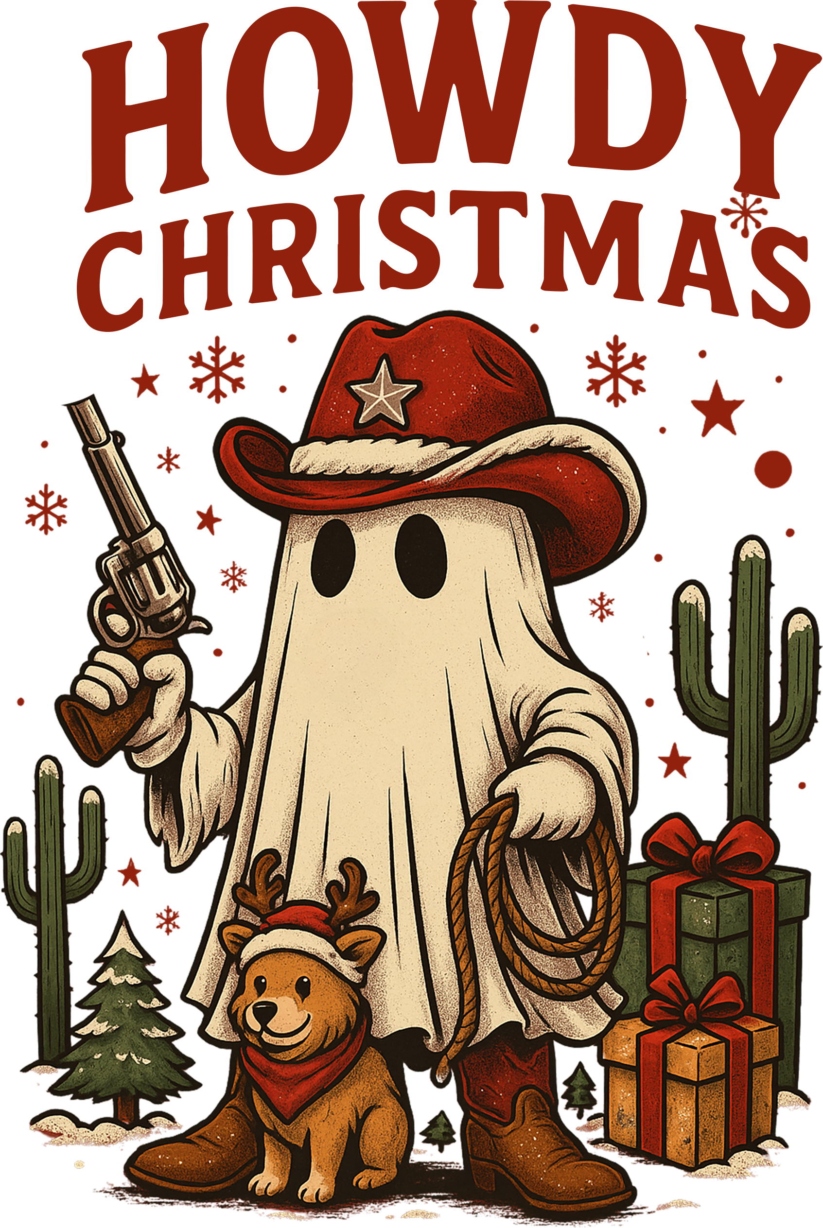 Howdy Christmas - Christmas Ready to Press DTF Transfer
