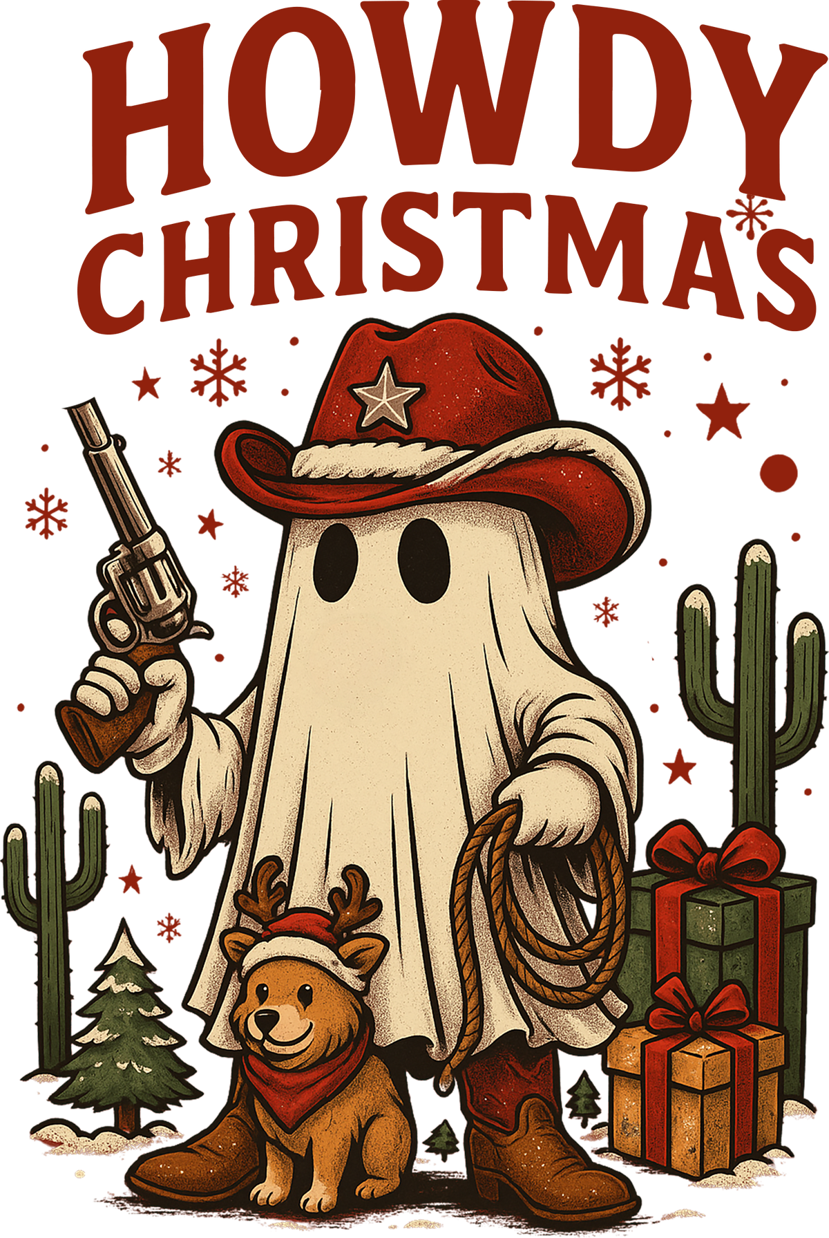 Howdy Christmas - Christmas Ready to Press DTF Transfer