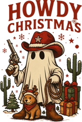 Howdy Christmas - Christmas Ready to Press DTF Transfer