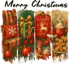 Vintage Merry Christmas - Christmas Ready to Press DTF Transfer