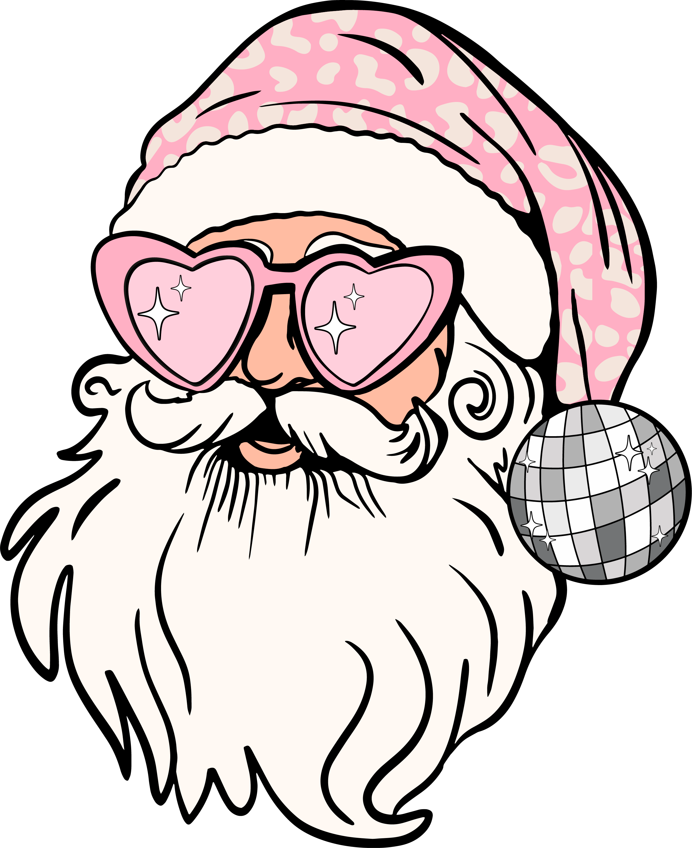 Santa Disco Christmas - Christmas Ready to Press DTF Transfer