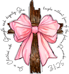 Christmas Faith Inspired Bow - Christmas Ready to Press DTF Transfer