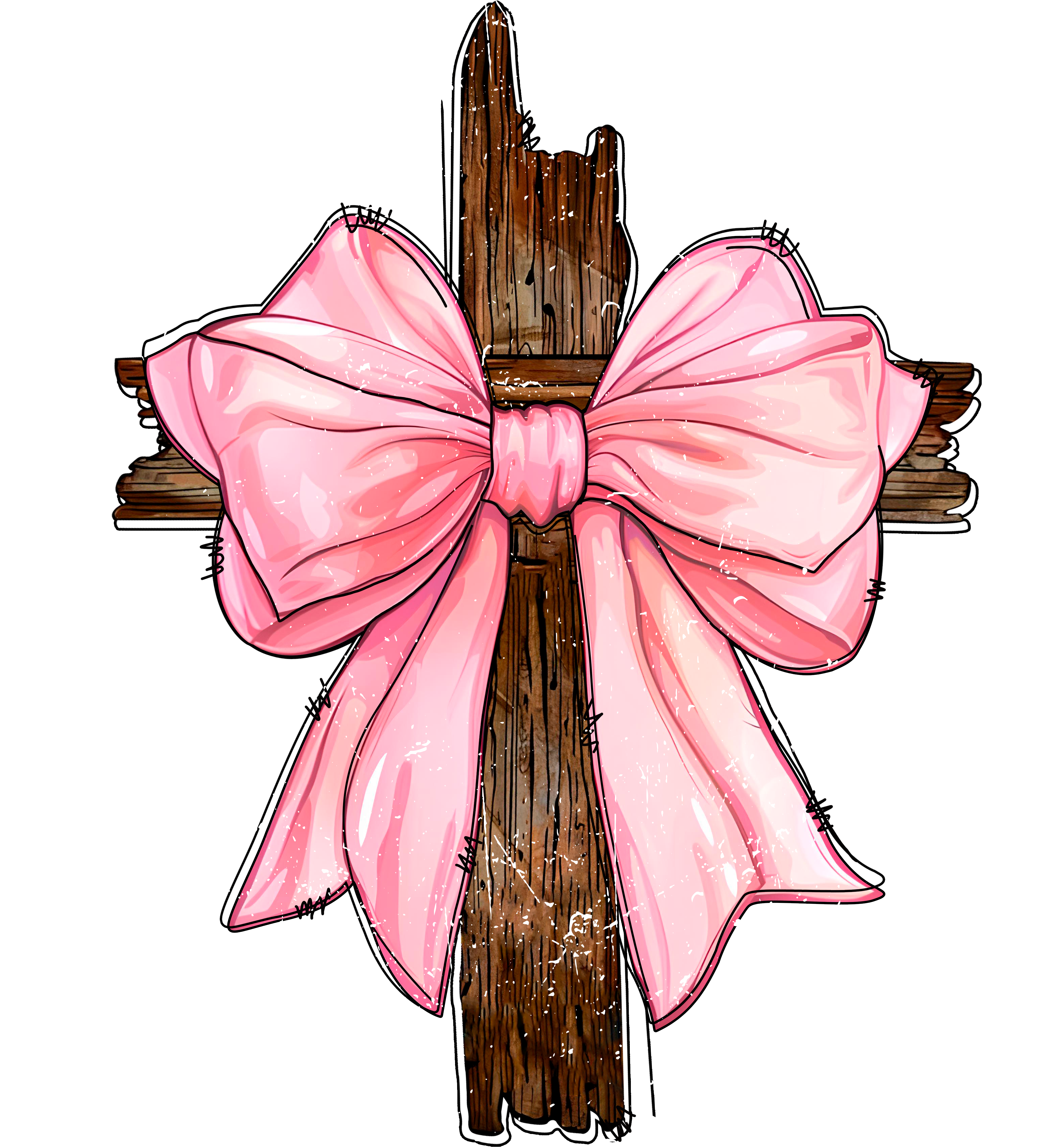 Christmas Faith Inspired Bow - Christmas Ready to Press DTF Transfer