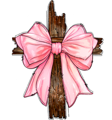 Christmas Faith Inspired Bow - Christmas Ready to Press DTF Transfer