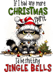 If I Had Any More Christmas Spirit - Christmas Ready to Press DTF Transfer