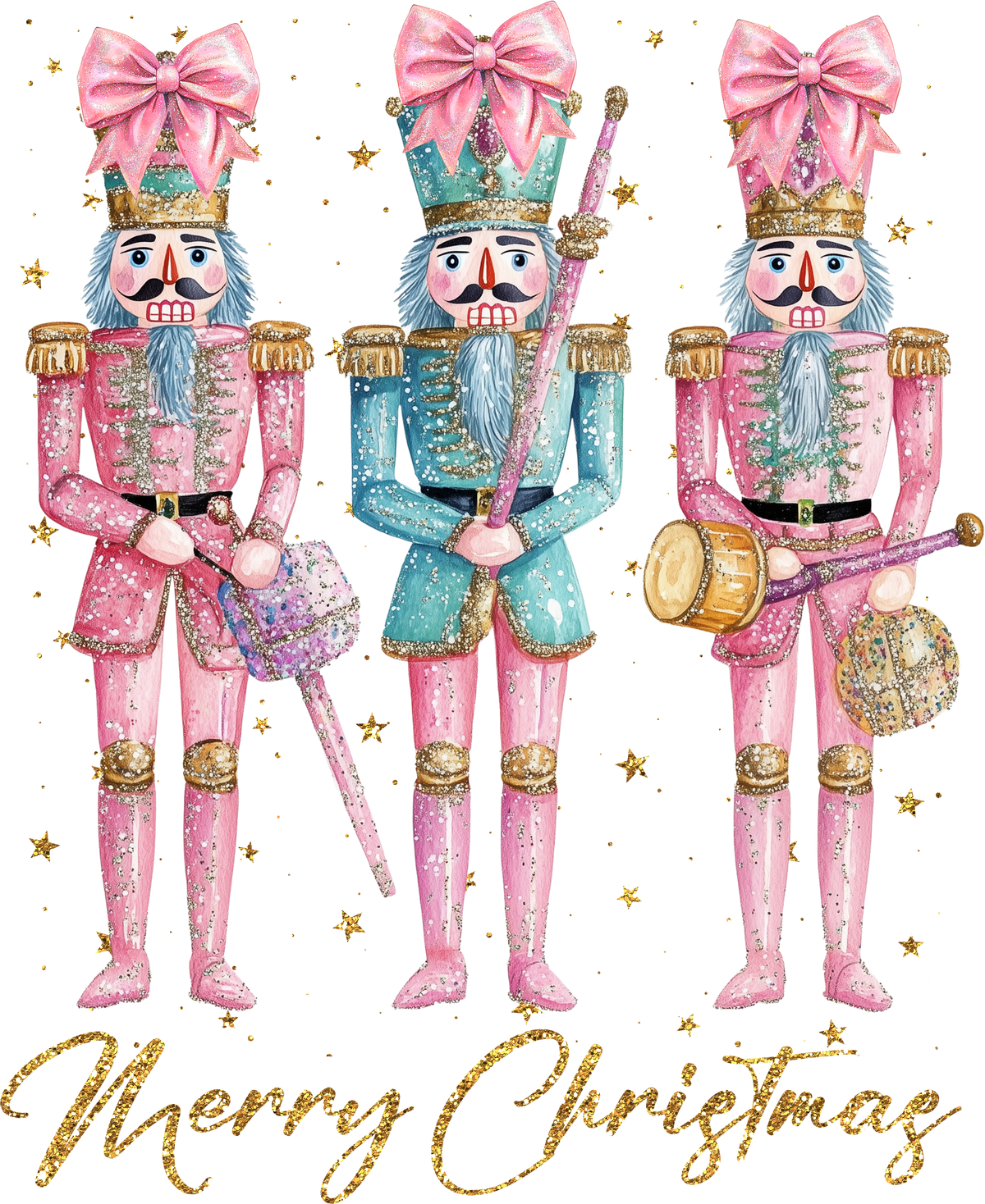 Glitter Nutcracker Christmas - Christmas Ready to Press DTF Transfer
