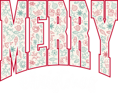 Merry Christmas - Christmas Ready to Press DTF Transfer