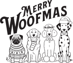 Merry Woofmas - Christmas Ready to Press DTF Transfer