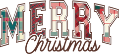 Merry Christmas Plaid- Christmas Ready to Press DTF Transfer