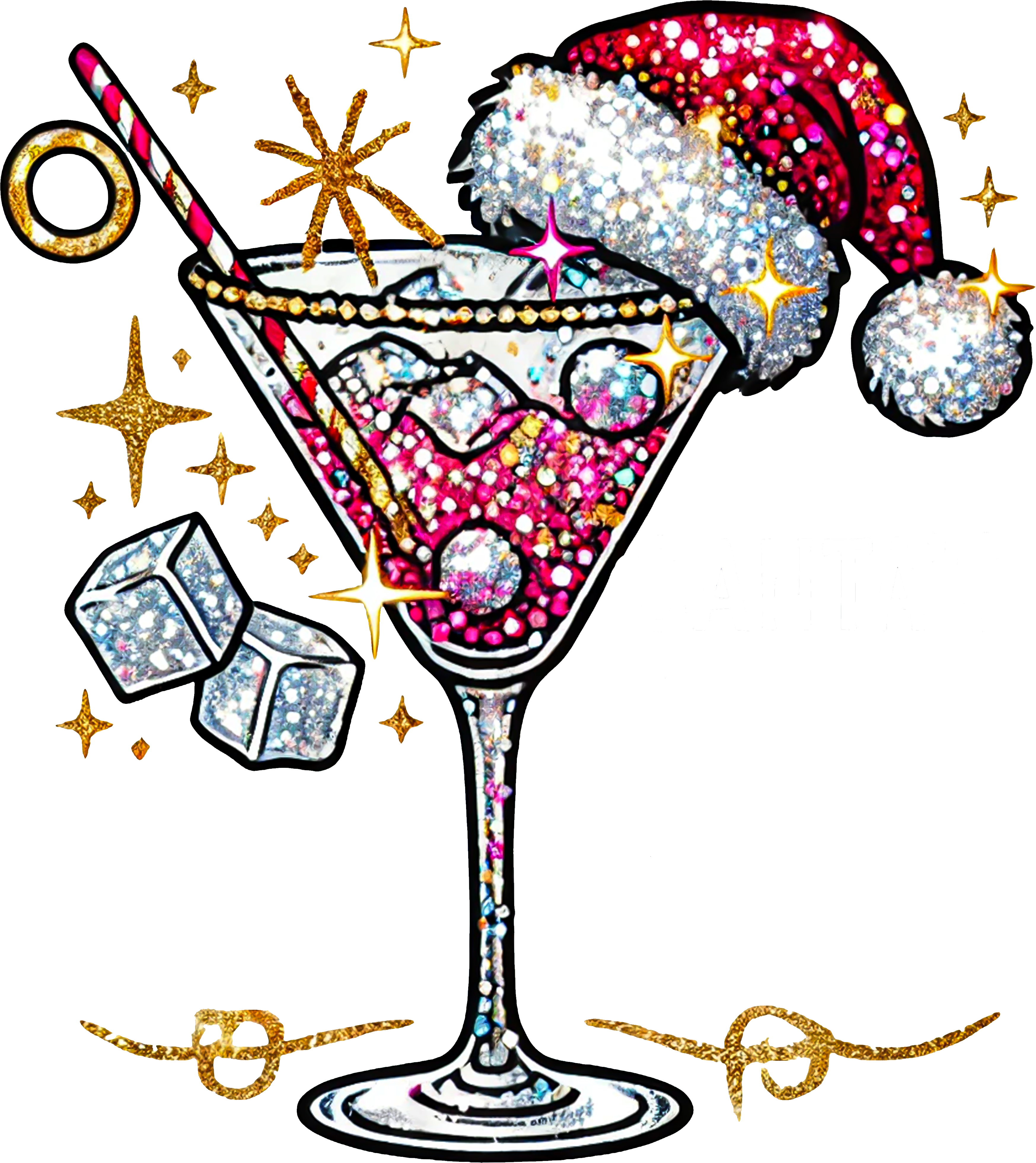 Santa's Favorite Hot Mess - Christmas Ready to Press DTF Transfer