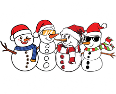 Chillin With My Snowmies - Christmas Ready to Press DTF Transfer