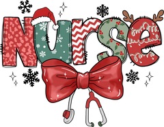 Christmas Nurse - Christmas Ready to Press DTF Transfer