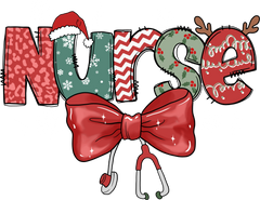 Christmas Nurse - Christmas Ready to Press DTF Transfer