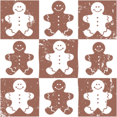 Gingerbread - Christmas Ready to Press DTF Transfer