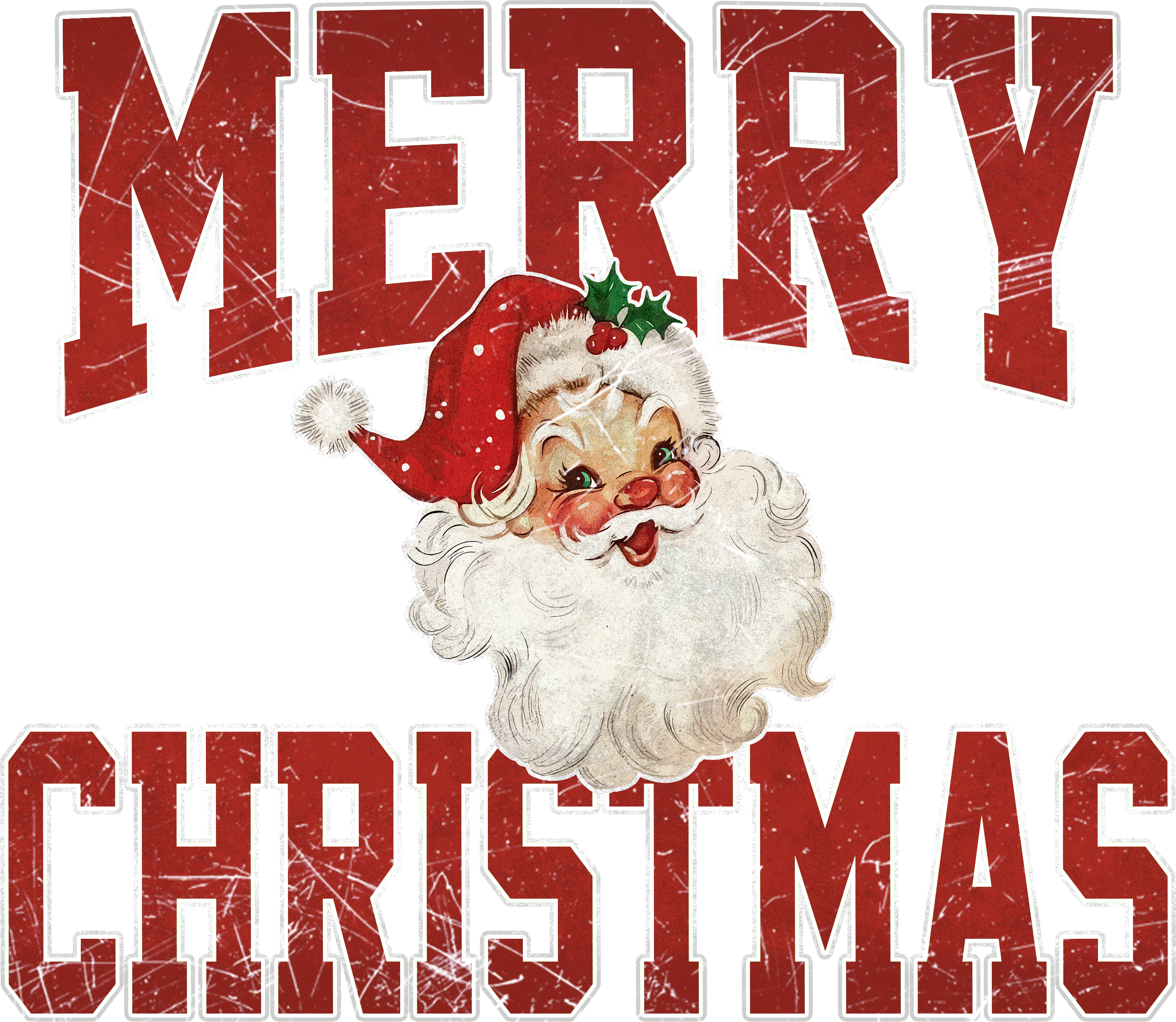 Merry Christmas Santa - Christmas Ready to Press DTF Transfer