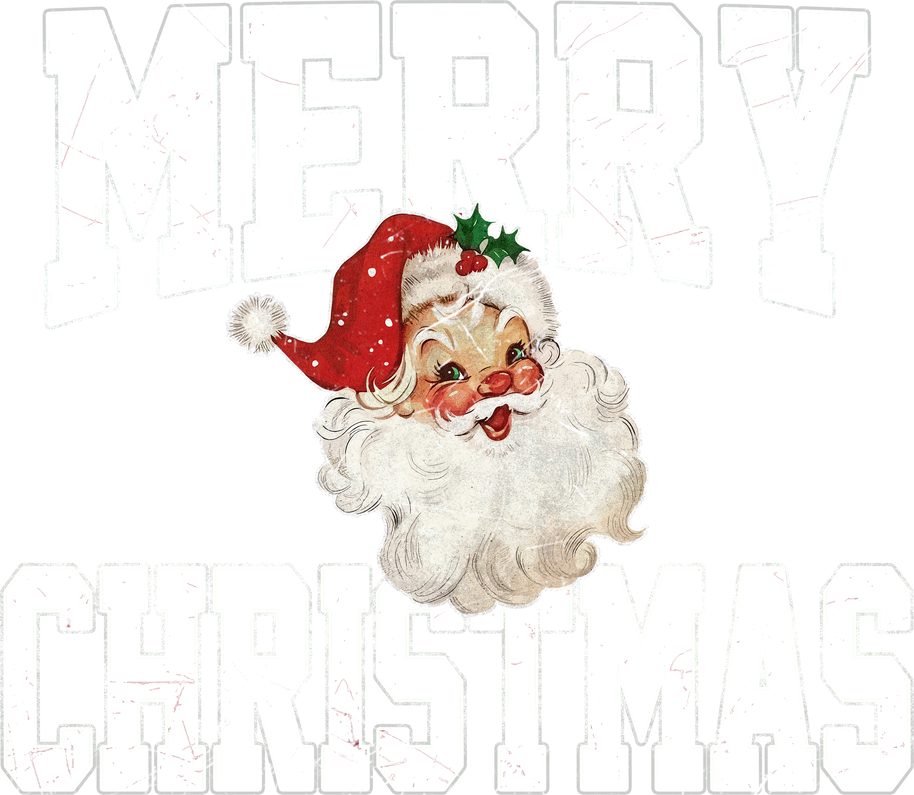 Merry Christmas Santa - Christmas Ready to Press DTF Transfer