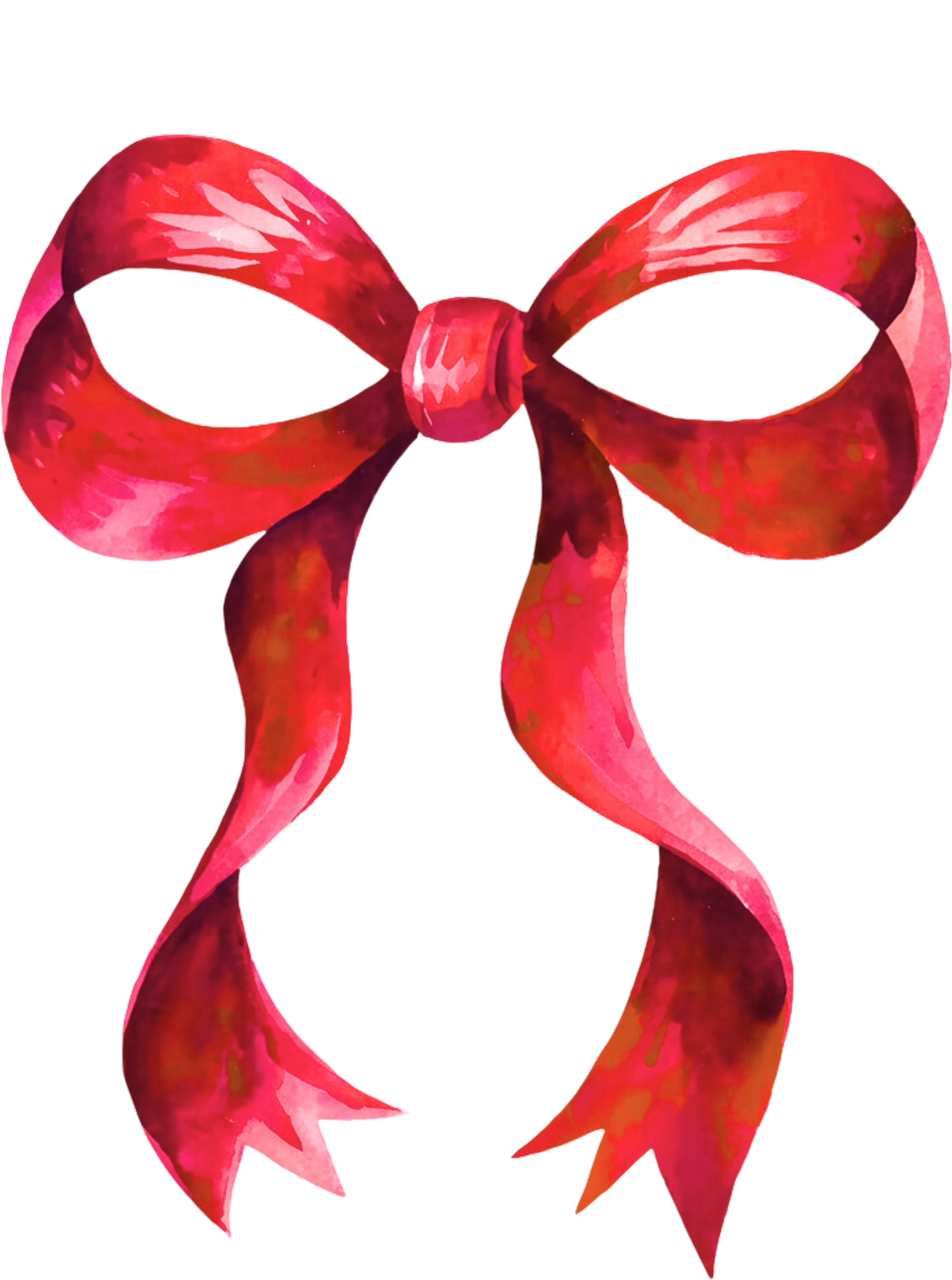 Coquette Red Bow Merry Christmas - Christmas Ready to Press DTF Transfer