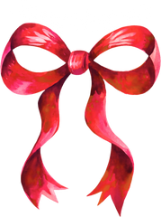 Coquette Red Bow Merry Christmas - Christmas Ready to Press DTF Transfer