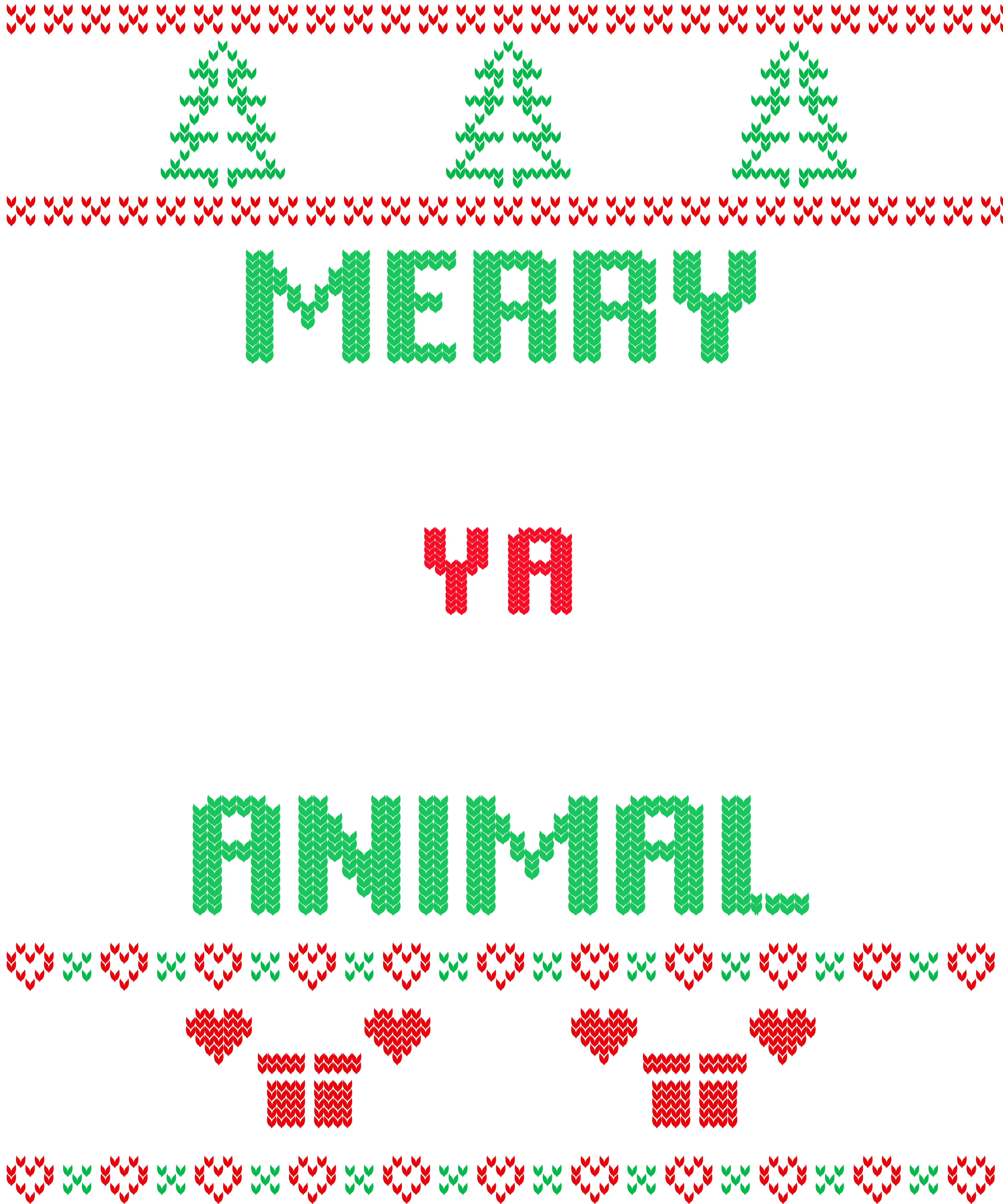 Merry Christmas Ya Filthy Animal - Ready to Press DTF Transfer