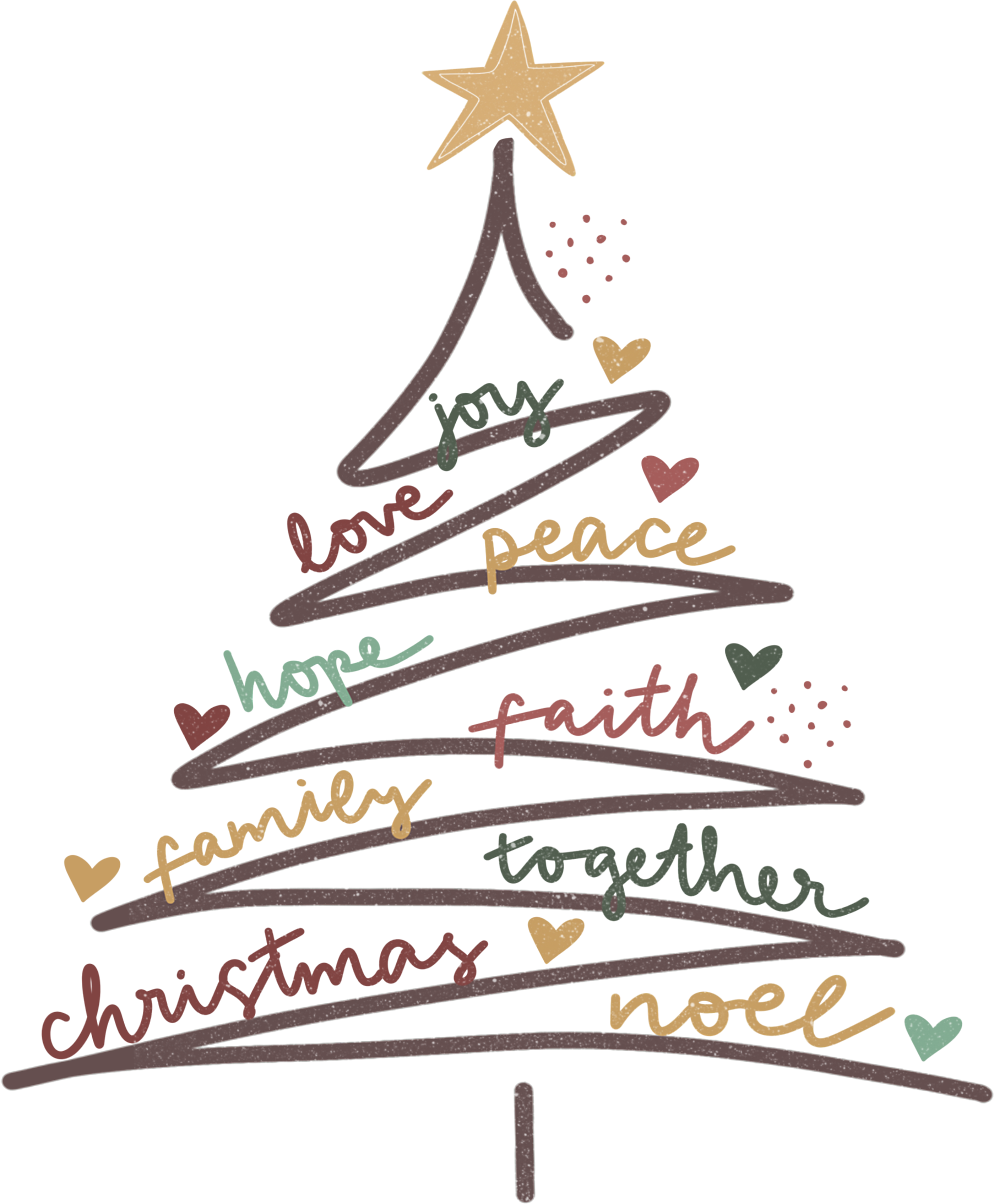 Christmas Tree - Christmas Ready to Press DTF Transfer