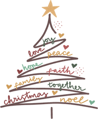 Christmas Tree - Christmas Ready to Press DTF Transfer