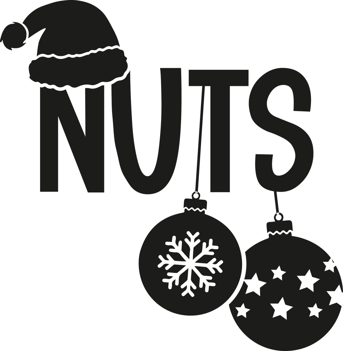 Christmas Nuts - Christmas Ready to Press DTF Transfer